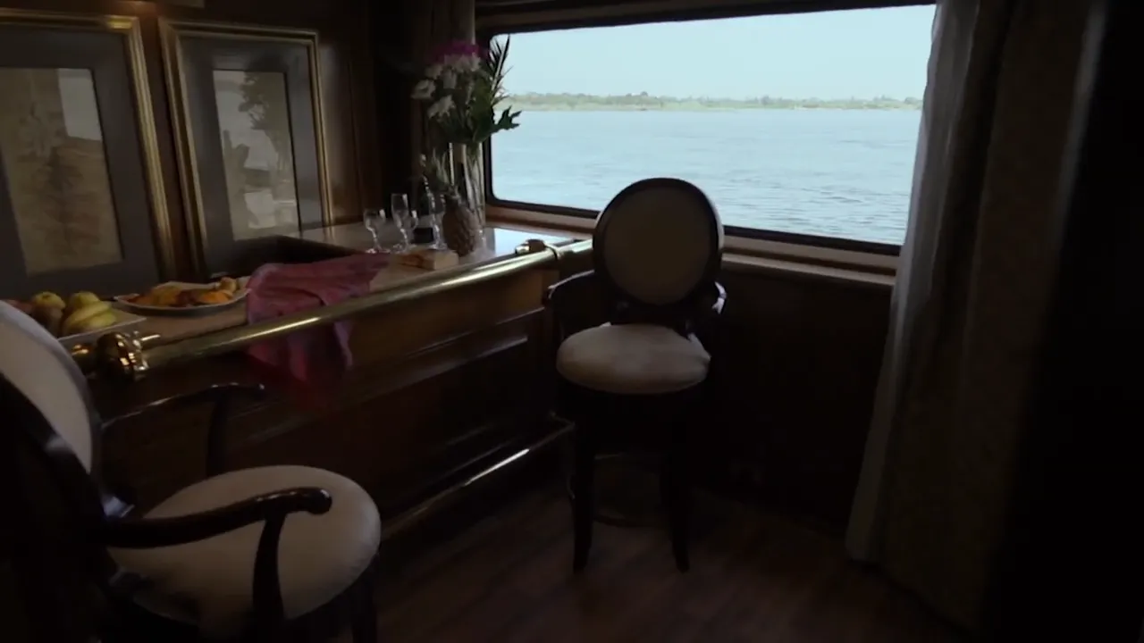 Lounge aboard the MS Salacia Nile Cruise Nile cruise